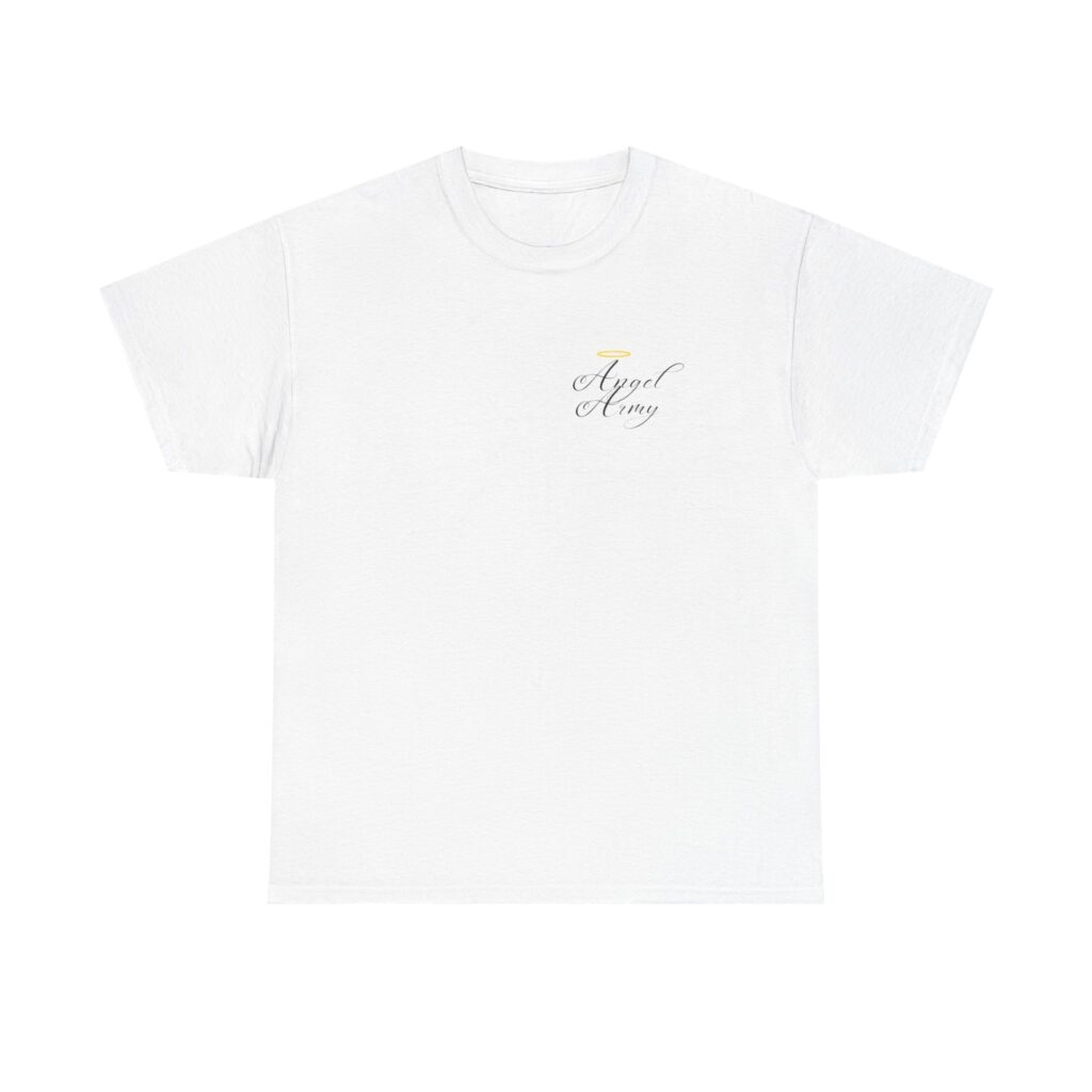 God Religious Christian Angel vs Devil Unisex Heavy Cotton Tee - Go with the gold, Religious T-Shirt, Christian Tee, Angel and Devil Shirt,